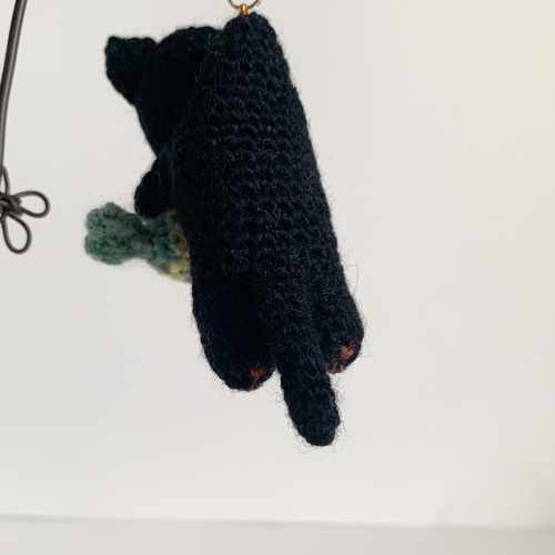 みみ　あみぐるみ　猫　ストラップ Crochet] How to knit a soothing cat keychain 🐱 Request #7 - YouTube