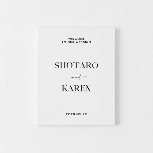 ウェルカムボード シンプルデザイン│ウェディング 結婚式 イニシャル
