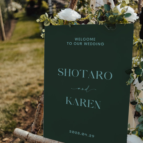 ウェルカムボード coco ウェルカムボード シンプルデザイン│ウェディング 結婚式