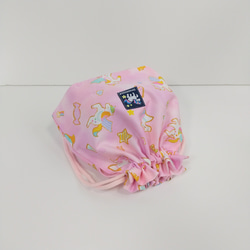 ＜送料無料＞ハンドメイド＊ピンク色のユニコーンとキャンディ柄のお弁当袋＊23045c 3枚目の画像