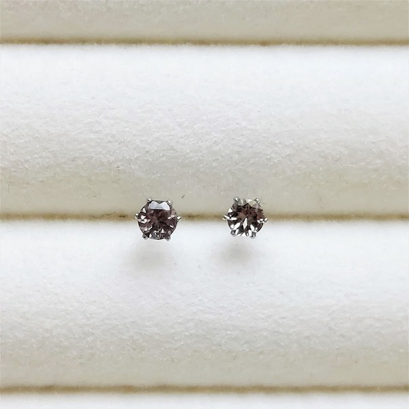 3ｍｍ！ 宝石質✨グレートルマリン✨ ファセットカットピアス 【金属アレルギー対応】　AP-＃264 2枚目の画像