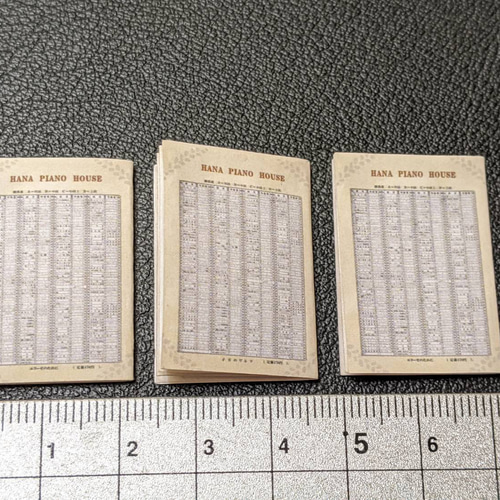 ◇ミニチュア楽譜6冊＆五線譜ノート2冊セット その他雑貨 チャリコ