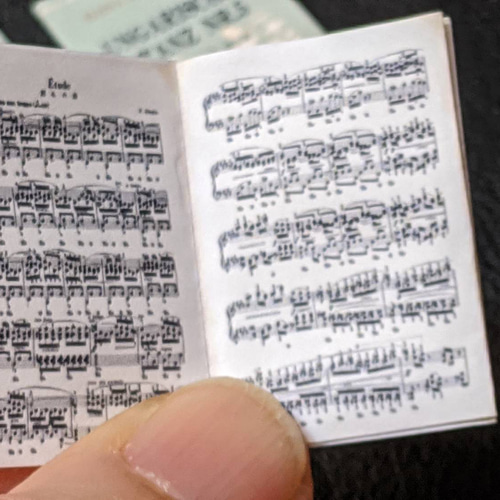 ◇ミニチュア楽譜6冊＆五線譜ノート2冊セット その他雑貨 チャリコ