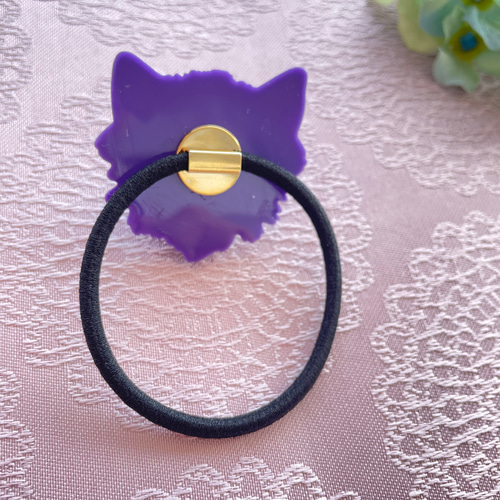 専用 533*紫陽花のヘアゴム(猫・パープル) 専用 533*紫陽花のヘアゴム(猫・パープル) Brilliant Night / ヘアゴム