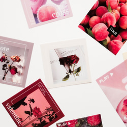 コラージュ風デザインペーパー 40枚 flower notes [AX411] その他雑貨