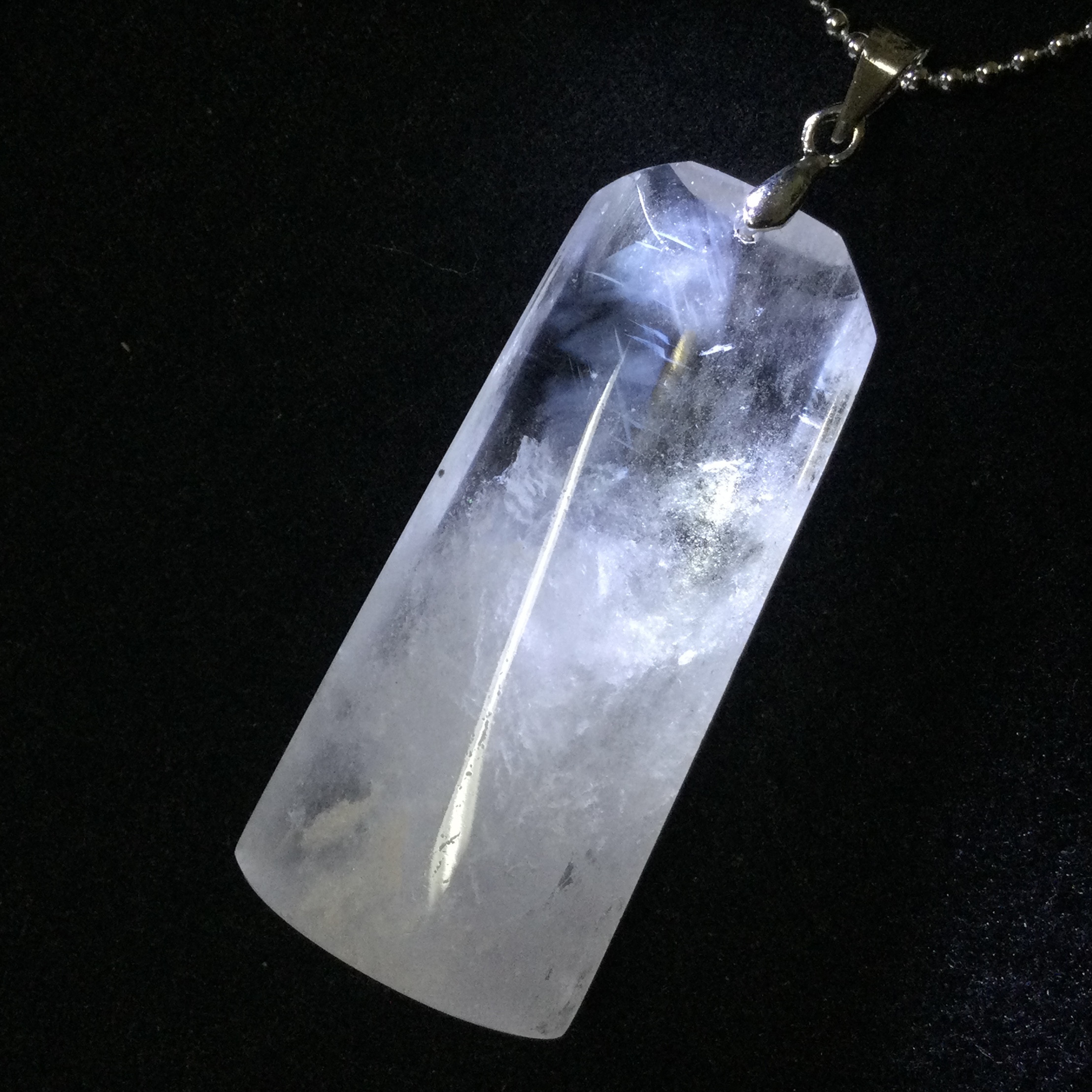 激レア！一点物☆送料無料『天使の梯子』ヒーリングストーン 天然石 エンジェルラダークォーツ  ネックレス