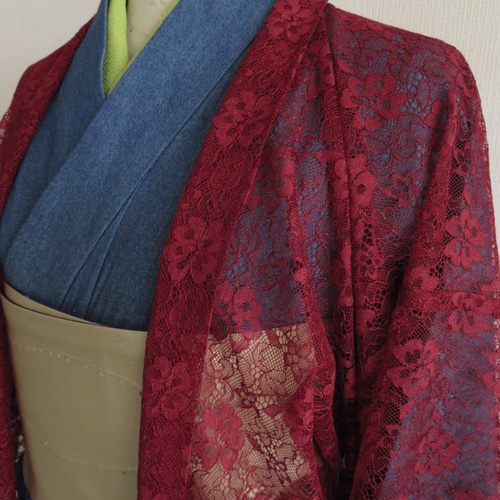 お値下げしました。上品な花柄が魅力のオートクチュールに使用