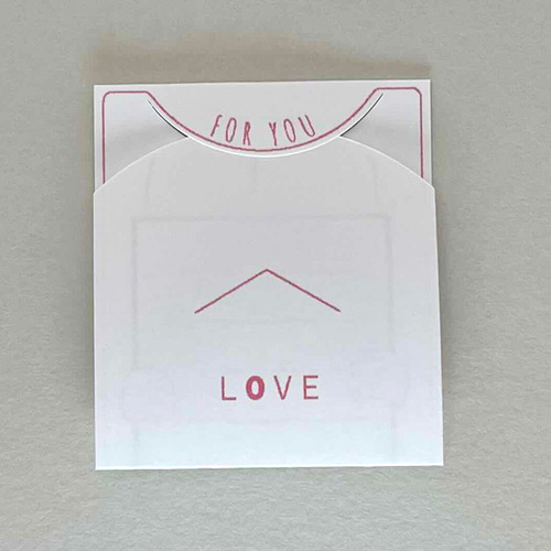 嬉しいを伝える二つ折りのミニメッセージカード10枚セット 添えたり