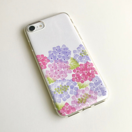 紫陽花の消しゴムはんこセット はんこ・スタンプ asako-made 通販