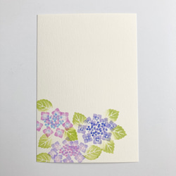紫陽花の消しゴムはんこセット 3枚目の画像