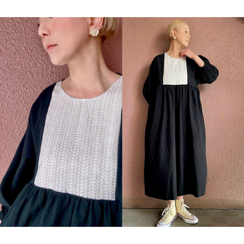 RATA❤️長さ選べる❤️特別な目を惹く刺繍素材❤️サラリとcotton素材 
