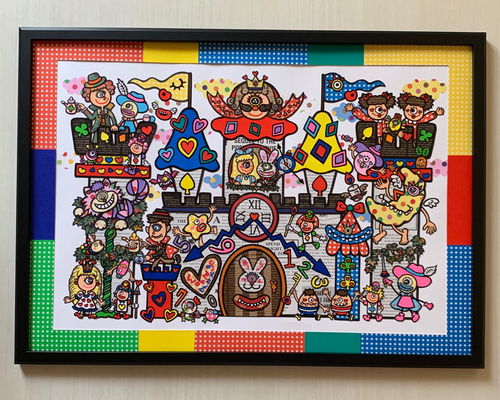 原画】貼り絵❤︎World of Dwarf〜みんな集まれ！ティーパーティーが
