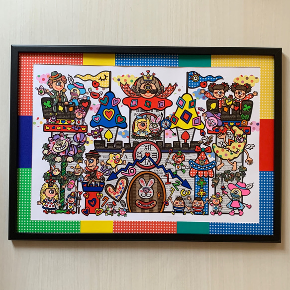 原画】貼り絵❤︎World of Dwarf〜みんな集まれ！ティーパーティーが