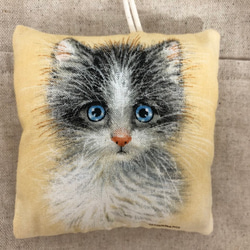 猫　生成り　USAコットン　ふわふわ　トートバッグ　｟訳｠店舗展示品につきSALE 14枚目の画像