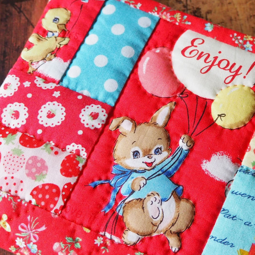 ♥️handmade♥️　バスケットBOX　つけま！帽子うさ 刺繍サコッシュ/うさぎ100%(ピタッ） 4582406516409