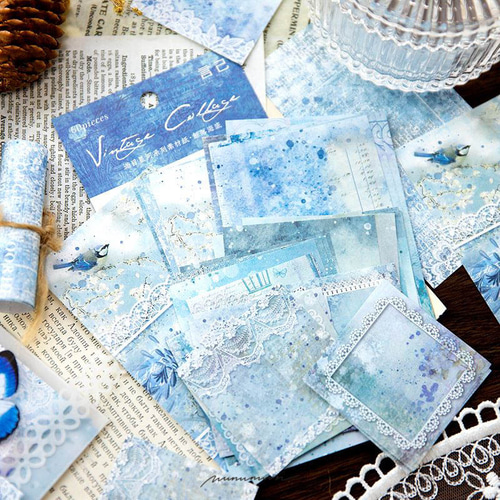 高速配送 水彩風 デザインペーパーセット 60枚 under the sea [AU582 ラッピング・包装
