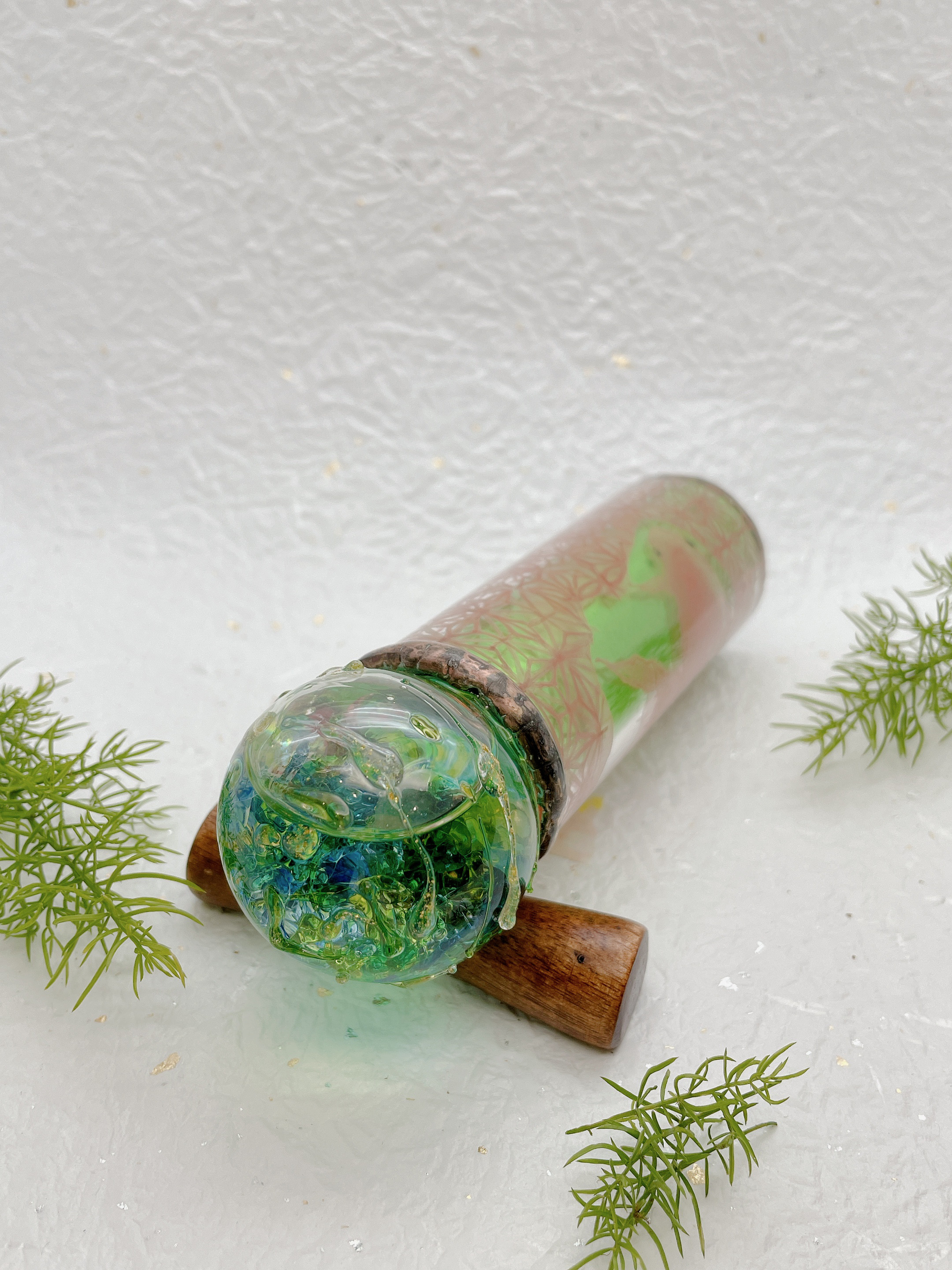 万華鏡　オイル　金魚　赤絵　ポーチ付き