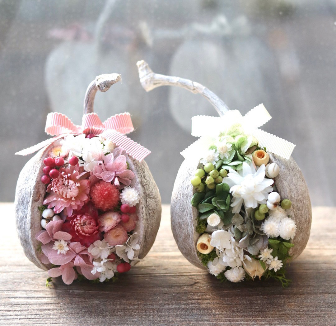 幸せを呼ぶ実 ブッダナッツ(小さめ)【ピンク×水色  ベイビーカラーアレンジ】