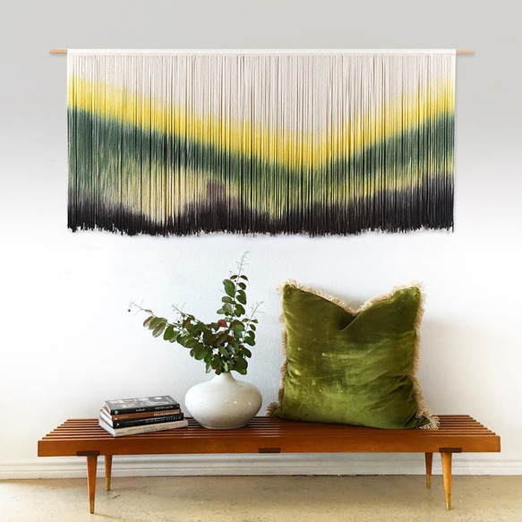 【受注製作】風景画 絵画 タペストリー 壁掛け 手作り アート 芸術 ウォールハンギング 新築祝い・新居祝い 家の装飾 cm 高さ アート 円幅 90cm ロッドを使用した壁掛けタペストリーの実際の幅は 広くなります #寝室