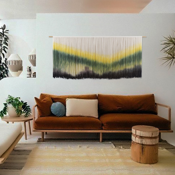 【受注製作】風景画 絵画 タペストリー 壁掛け 手作り アート 芸術 ウォールハンギング 新築祝い・新居祝い 家の装飾 cm 高さ アート 円幅 90cm ロッドを使用した壁掛けタペストリーの実際の幅は 広くなります #寝室