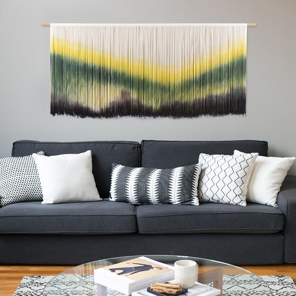 【受注製作】風景画 絵画 タペストリー 壁掛け 手作り アート 芸術 ウォールハンギング 新築祝い・新居祝い 家の装飾 cm 高さ アート 円幅 90cm ロッドを使用した壁掛けタペストリーの実際の幅は 広くなります #寝室