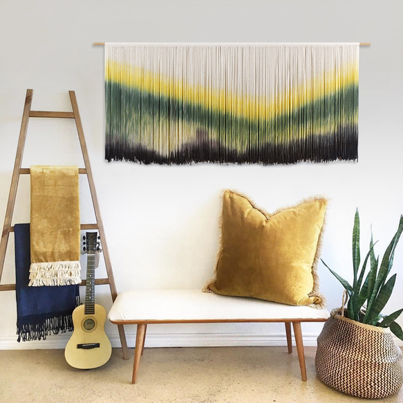 【受注製作】風景画 絵画 タペストリー 壁掛け 手作り アート 芸術 ウォールハンギング 新築祝い・新居祝い 家の装飾 cm 高さ アート 円幅 90cm ロッドを使用した壁掛けタペストリーの実際の幅は 広くなります #寝室