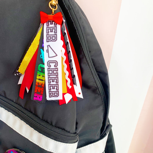 Cheer tag ribbon チアタグ リボン チアチャーム チア Cheer tag ribbon チアタグ リボン チアチャーム チア