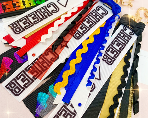 楽天市場】【CHEERリボンキーホルダー】チアリボン キーホルダー