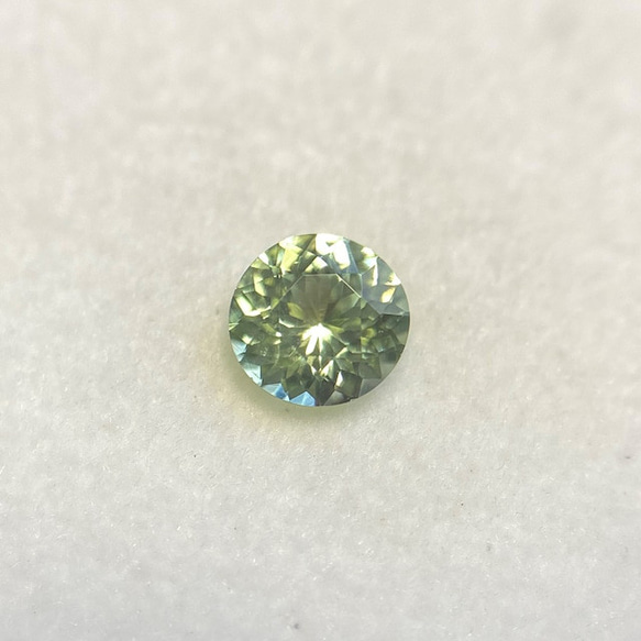 【同梱不可】 ミントガーネット ルース 0.19ct ケニア産 蛍光有 指輪・リング