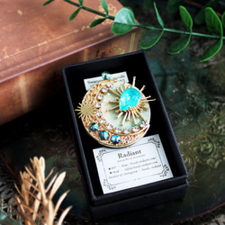 残り1点☆太陽と星の2wayブローチ【高級クリスタル使用】 ブローチ