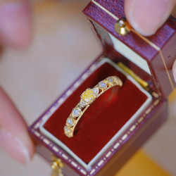 天然ダイヤモンドリング0.28ct k18 指輪・リング パール大好き(購入前