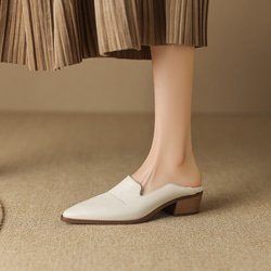 ★サイズ交換可能　本革製靴　ヒールシューズ　パンプス　レディース 3color 12枚目の画像