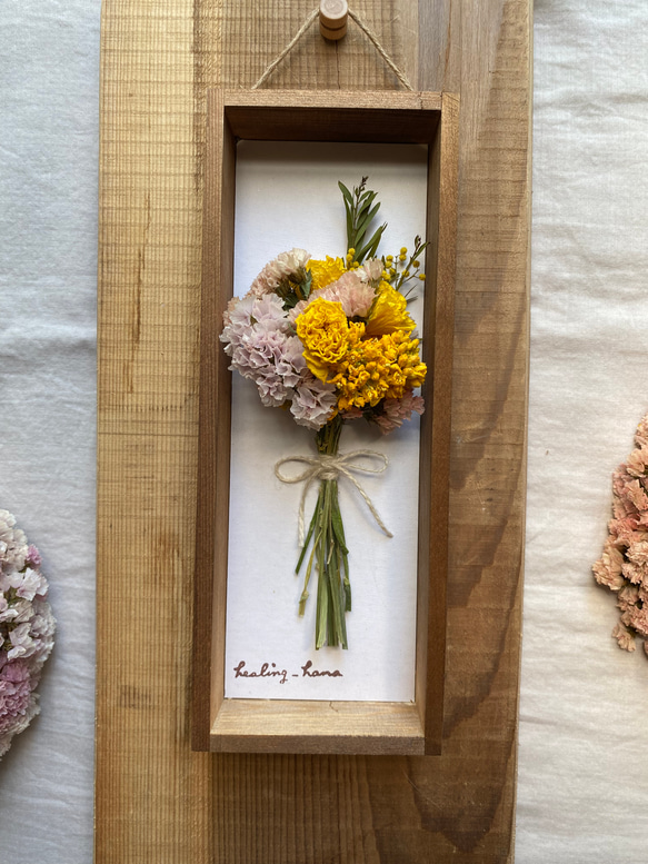 パネルに季節のお花を添えて*° 母の日 母の日ギフト 母の日のプレゼント ドライフラワー 6枚目の画像