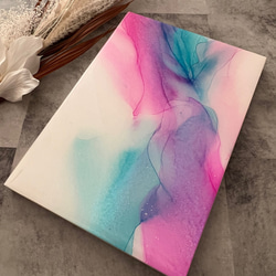 アルコールインクアート アクリルブロック【アクセサリートレイ