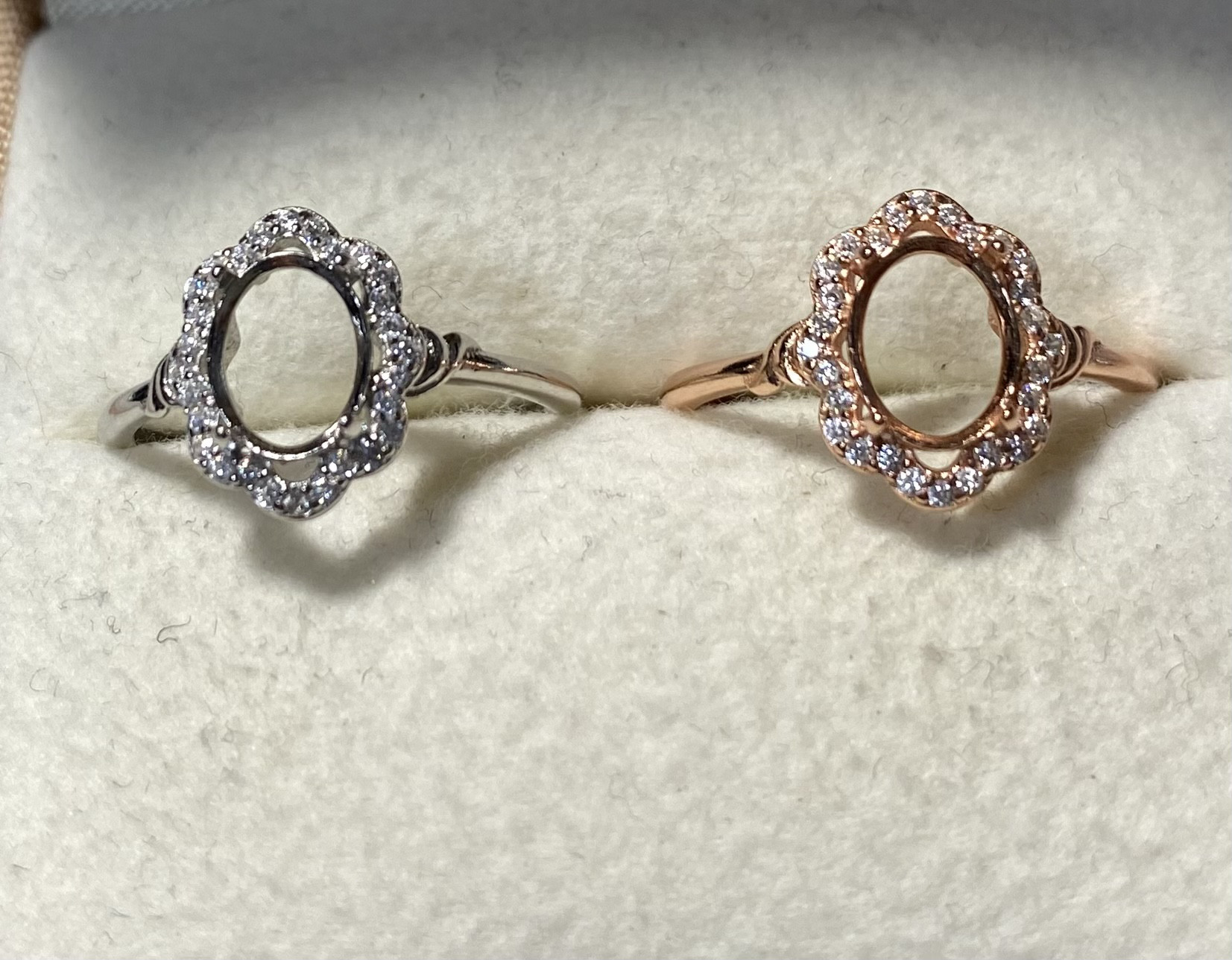 リング空枠　オーバル8×6 フリーサイズ