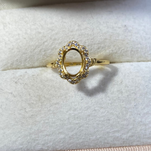 リング空枠 オーバル8×6 フリーサイズ 指輪・リング hathor2023 通販