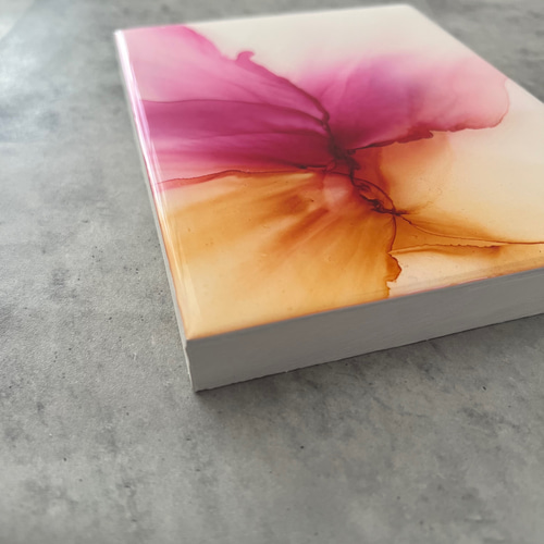 アルコールインクアートパネル レジン加工 【世界に一つだけのアート