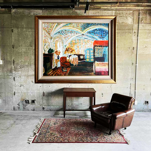 73×91㎝「異国の部屋」F30・油彩・額装・原画 絵画 かいがのみせ 73×91㎝「異国の部屋」F30・油彩・額装・原画 絵画 かいがのみせ