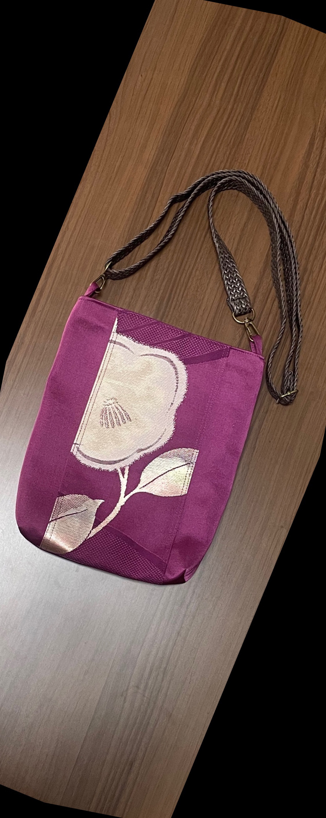 帯リメイク　ショルダーポシェット