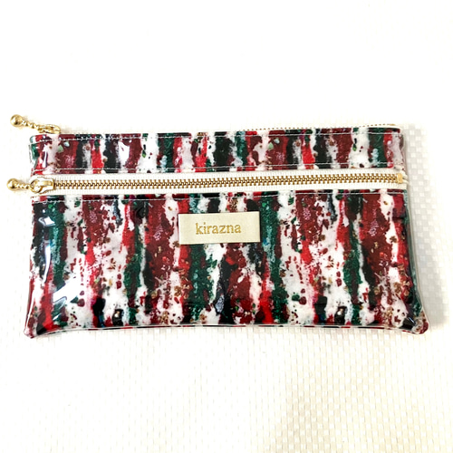 お財布ポーチ (抗菌ビニール使用) 長財布 kirazna 通販 15807879