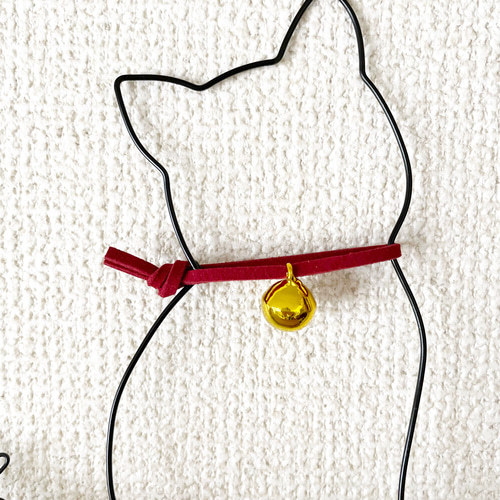 猫ちゃんのwelcome】赤orグレーをお選びください♡ ワイヤー