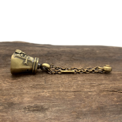 Guardian Bell 黃銅鑰匙圈/自行車配件/男士配件/男士禮物/kc08 第9張的照片