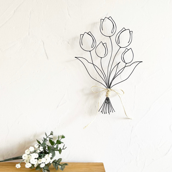 チューリップのスワッグ】ワイヤーアート ワイヤークラフト 韓国