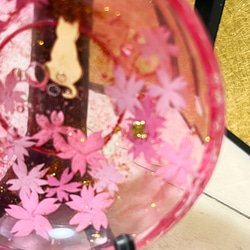 レジンで作った猫と桜満開の小皿or小物入れ 7枚目の画像