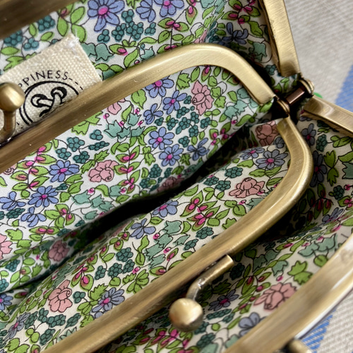 ハンドメイド　ミナペルホネン　親子がま口財布　count ミナペルホネン ハンドメイド 親子がま口長財布 - メルカリ