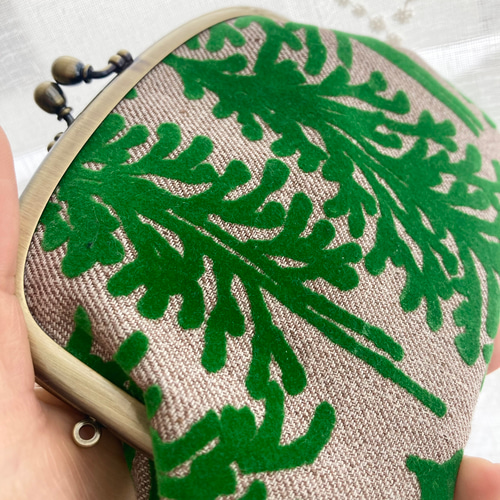 ミナペルホネン pomppia 親子がま口（navy）財布 受注製作】ミナペルホネン タンバリン 親子がま口財布 | patapata.