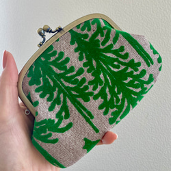 ミナペルホネンハンドメイド　がま口☆ワンちゃん☆　プロフ確認お願い(人∀・ ミナペルホネンハンドメイド がま口☆ワンちゃん☆ プロフ確認