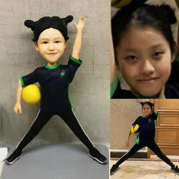 誕生日プレゼント 女性 彼女 オーダーメイド 似顔絵 人形 女友達 写真