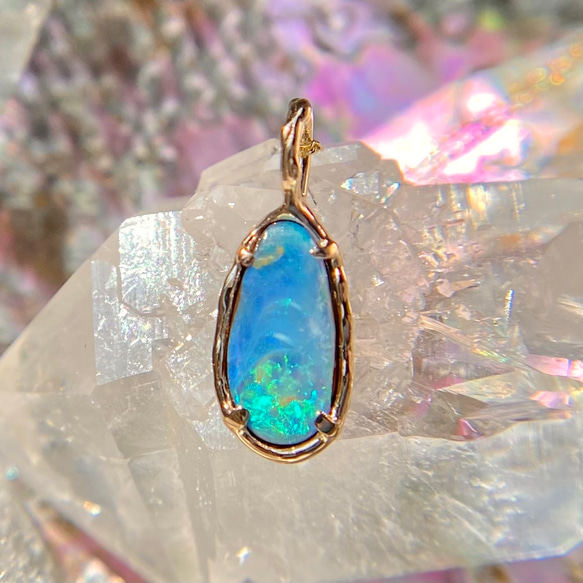 オーストラリアオパールチョーカーネックレス美品！