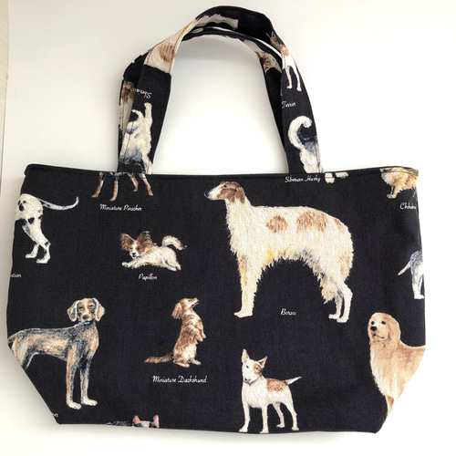 犬×デニム トートバッグ＊柴犬 フレブル ミニピン コーギー ハスキー 